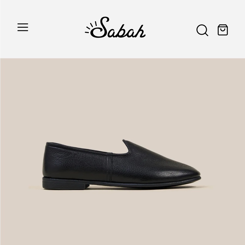 NWT Sabah Bolo Black Slip-On Leather Loafer (Women)